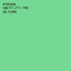 #75D995 - De York Color Image