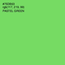 #75DB63 - Pastel Green Color Image