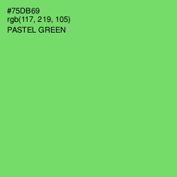 #75DB69 - Pastel Green Color Image