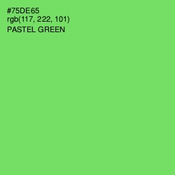 #75DE65 - Pastel Green Color Image