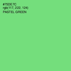 #75DE7C - Pastel Green Color Image