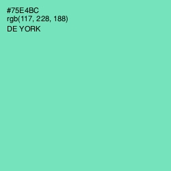 #75E4BC - De York Color Image