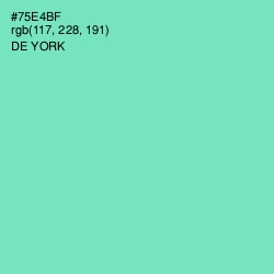 #75E4BF - De York Color Image