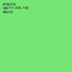 #75E576 - Screamin' Green Color Image