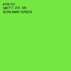 #75E741 - Screamin' Green Color Image