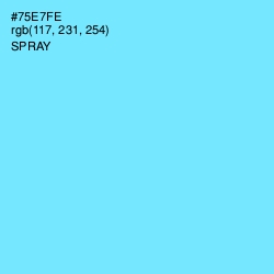#75E7FE - Spray Color Image