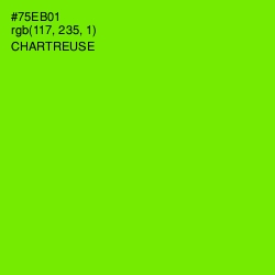 #75EB01 - Chartreuse Color Image