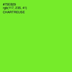 #75EB29 - Chartreuse Color Image