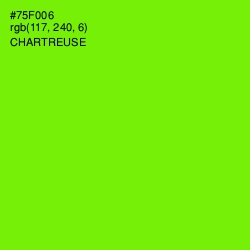 #75F006 - Chartreuse Color Image