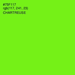 #75F117 - Chartreuse Color Image