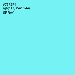 #75F2F4 - Spray Color Image