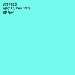 #75F9ED - Spray Color Image