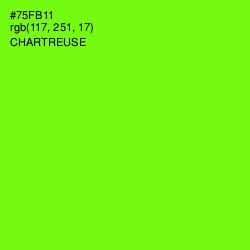 #75FB11 - Chartreuse Color Image