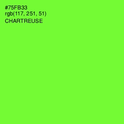 #75FB33 - Chartreuse Color Image