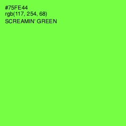 #75FE44 - Screamin' Green Color Image