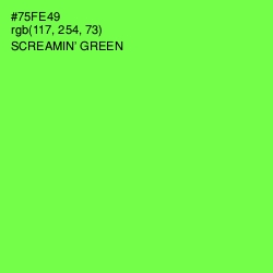 #75FE49 - Screamin' Green Color Image