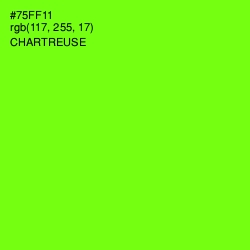 #75FF11 - Chartreuse Color Image