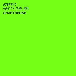 #75FF17 - Chartreuse Color Image