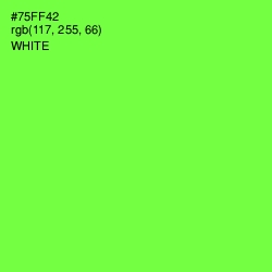 #75FF42 - Screamin' Green Color Image