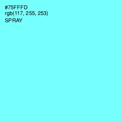 #75FFFD - Spray Color Image