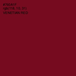 #760A1F - Venetian Red Color Image