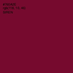 #760A2E - Siren Color Image