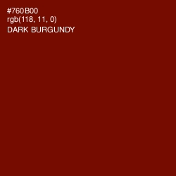 #760B00 - Dark Burgundy Color Image