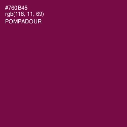 #760B45 - Pompadour Color Image