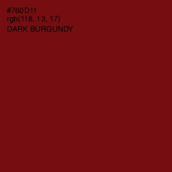 #760D11 - Dark Burgundy Color Image