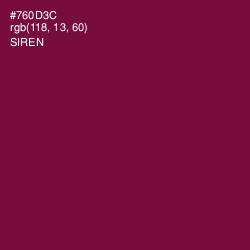 #760D3C - Siren Color Image