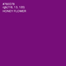 #760D78 - Honey Flower Color Image