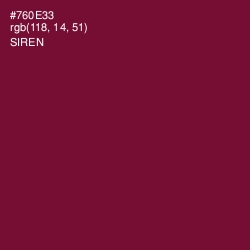 #760E33 - Siren Color Image