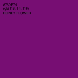 #760E74 - Honey Flower Color Image