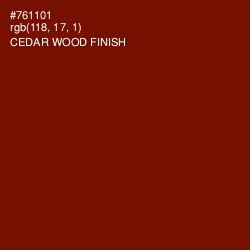 #761101 - Cedar Wood Finish Color Image