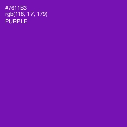 #7611B3 - Purple Color Image