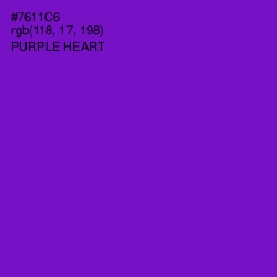 #7611C6 - Purple Heart Color Image