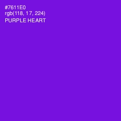 #7611E0 - Purple Heart Color Image