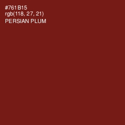 #761B15 - Persian Plum Color Image