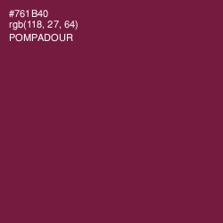 #761B40 - Pompadour Color Image