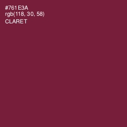 #761E3A - Claret Color Image