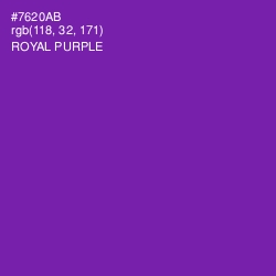 #7620AB - Royal Purple Color Image
