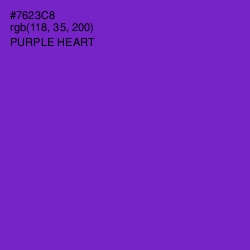 #7623C8 - Purple Heart Color Image