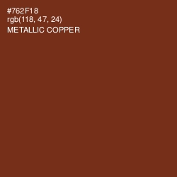 #762F18 - Metallic Copper Color Image