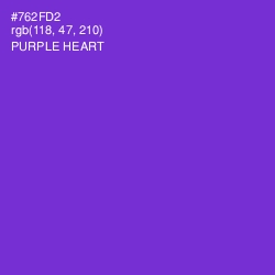 #762FD2 - Purple Heart Color Image