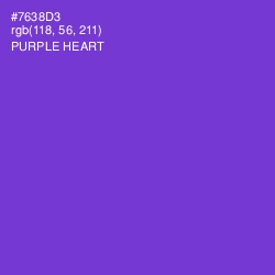 #7638D3 - Purple Heart Color Image
