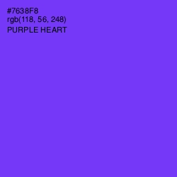 #7638F8 - Purple Heart Color Image