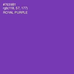 #7639B1 - Royal Purple Color Image