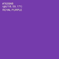 #763BAB - Royal Purple Color Image