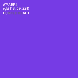 #763BE4 - Purple Heart Color Image