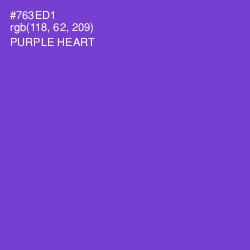 #763ED1 - Purple Heart Color Image